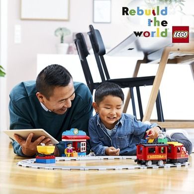 LEGO DUPLO Town, Tren cu aburi, 10874