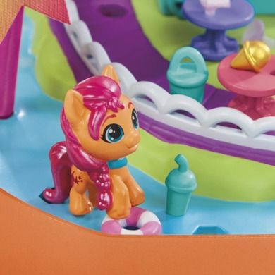 My Little Pony, Mini World Magic, Maretime Bay, set cu figurine si accesorii