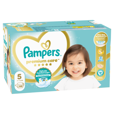 Pampers Premium Care, scutece marimea 5, 11-16 kg, 88 buc.