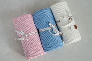 Maya Moo, patura din bumbac si bambus, White, 80-100 cm
