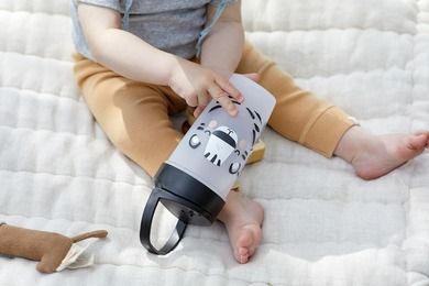 LOVI, Cana cu pai Active 350 ml Salt&Pepper, 12 m+