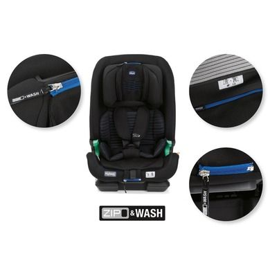 Chicco, My Seat i-Size Air Zip, scaun auto, 76-150 cm, Black Air
