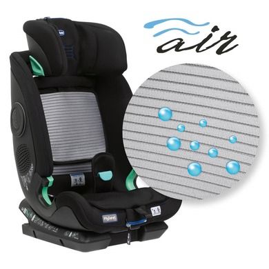 Chicco, My Seat i-Size Air Zip, scaun auto, 76-150 cm, Black Air