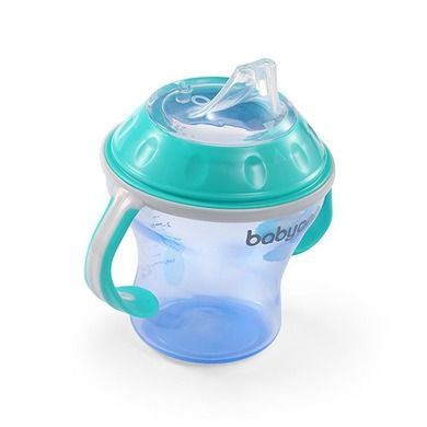 BabyOno, canita anti-varsare, albastru, 180 ml