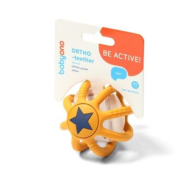 BabyOno, Ortho, jucarie dentitie, galben
