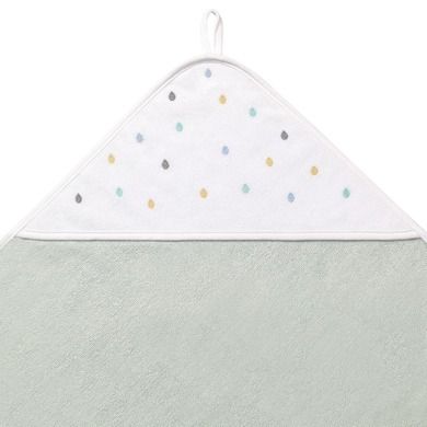 BabyOno, Picaturi, prosop de baie cu gluga, frotte, 100-100 cm