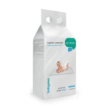 BabyOno, protectii impermeabile de unica folosinta, 40-60 cm, 20 buc.