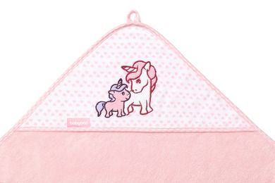 BabyOno, Unicorni, prosop de baie din bambus cu gluga, 100-100 cm