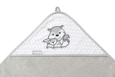 BabyOno, Vulpite, Prosop de baie din bambus cu gluga, 76-76 cm