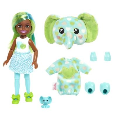 Barbie, Cutie Reveal, Chelsea Elefant, papusa de serie Jungla