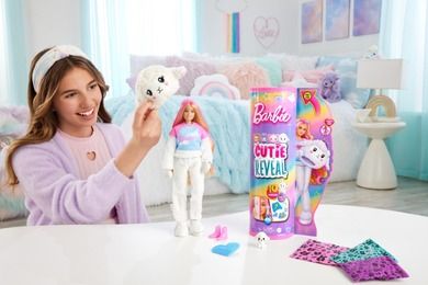 Barbie, Cutie Reveal, papusa oaie si accesorii