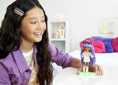 Barbie, Extra Minis, mini papusa, par violet