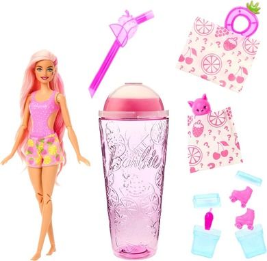 Barbie, Pop Reveal, Capsuna, papusa si accesorii, 1 buc.