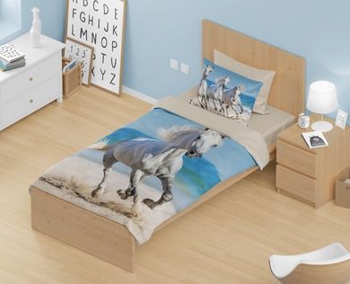 Best Friends, Cal, set lenjerie de pat single, 140-200 cm