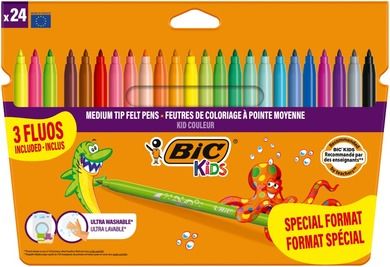 Bic, Kids, Couleur, carioci, 20 culoare + 4 culoare fluo