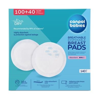 Canpol babies, absorbante pentru san, 140 buc.