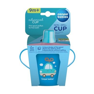Canpol babies, Anywayup, Toys, canita anti-varsare, albastru, 250 ml