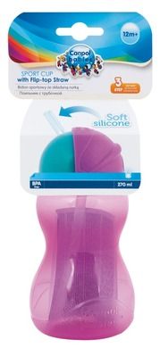 Canpol babies, canita sport cu pai flip-flap, roz, 270 ml