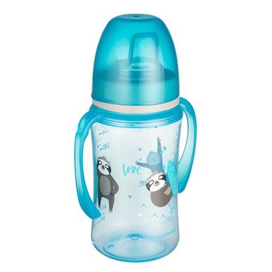 Canpol babies, EasyStart, Exotic Animlas, canita antrenament, albastru, 6m+, 240 ml