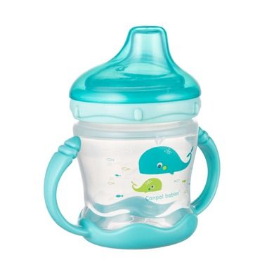Canpol babies, Love&Sea, canita anti-varsare, albastru, 180 ml