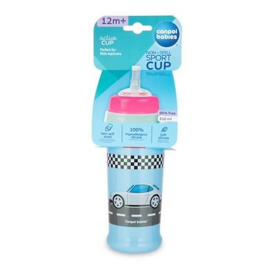 Canpol babies, Racing, canita sport anti-varsare cu duza din silicon, 350 ml