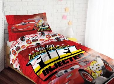 Cars 3, set lenjerie de pat single, 160-200 cm