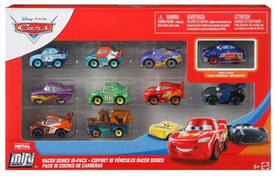 Cars, Mini Racers, set de masini, 10 buc.