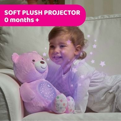 Chicco, First Dreams, Ursulet cu proiector, roz