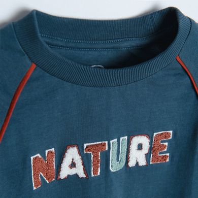 Cool Club, Bluza pentru baieti, turcoaz, imprimeu Nature