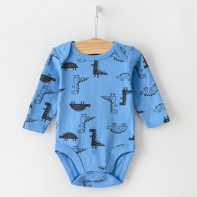 Cool Club, Body cu maneca lunga pentru baieti, mix de culori, imprimeu dinozauri, set 5 buc.