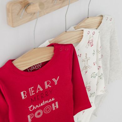 Cool Club, Body cu maneca lunga pentru baieti, mix, imprimeu Winnie the Pooh, set 3 buc.