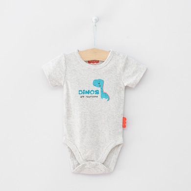 Cool Club, Body cu maneca scurta pentru baieti, bumbac organic, mix de culori, Fisher-Price, set 3 buc.