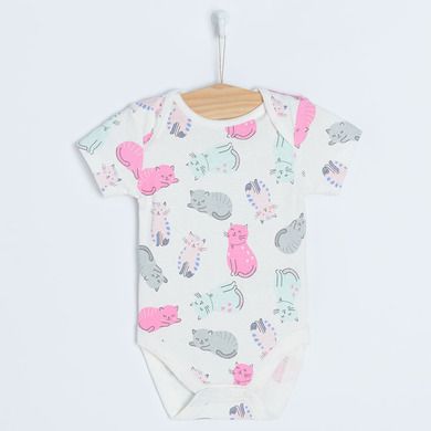 Cool Club, Body cu maneca scurta pentru fete, mix, set, 5 buc.