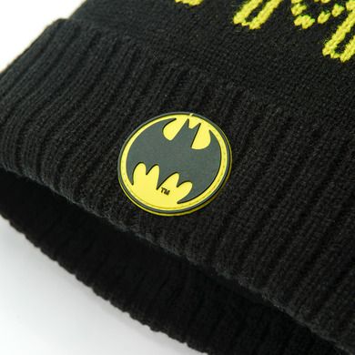 Cool Club, Caciula cu pompon pentru baieti, mix de culori, imprimeu Batman