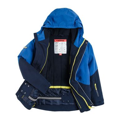 Cool Club, Geaca de ski cu gluga pentru baieti, culoare bleumarin si albastru, umplutura PrimaLoft