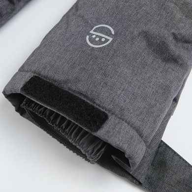 Cool Club, Pantaloni de schi cu bretele pentru baieti, negru-grafit
