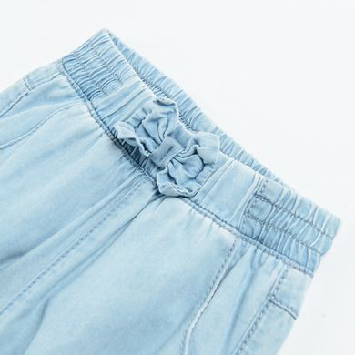 Cool Club, Pantaloni din material textil pentru fete, albastru, cu fundita