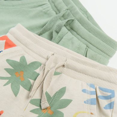 Cool Club, Pantaloni scurti pentru baieti, gri, kaki, set, 2 buc.