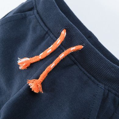 Cool Club, Pantaloni trening pentru baieti, bleumarin, imprimeu Hi kid!