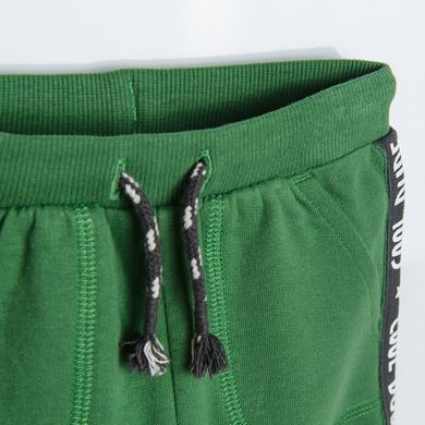 Cool Club, Pantaloni trening pentru baieti, verde, imprimeu Cool dude