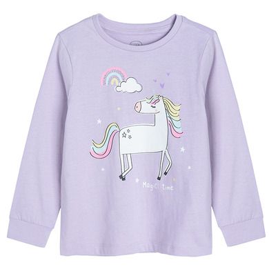 Cool Club, Pijama pentru fete, mov deschis, imprimeu unicorn