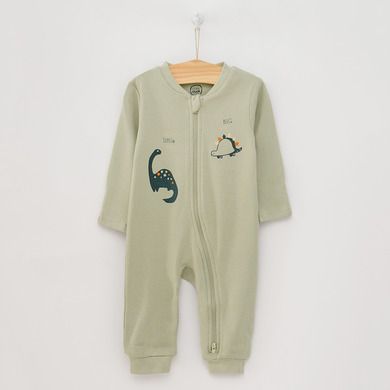 Cool Club, Pijama tip salopeta pentru baieti, mix de culori, imprimeu dinozauri, set 2 buc.