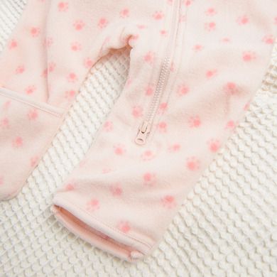 Cool Club, Pijama tip salopeta pentru fete, polar, roz deschis