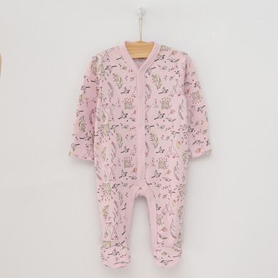 Cool Club, Pijama tip salopeta pentru fete, roz deschis, verde, imprimeu gascute, set 2 buc.