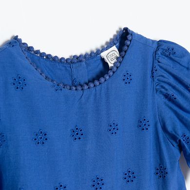 Cool Club, Rochie cu maneca scurta pentru fete, albastru inchis