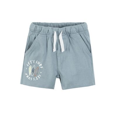 Cool Club, Set pentru baieti, Tricou, Pantaloni scurti, mix de culori, in dungi, imprimeu Let's surf