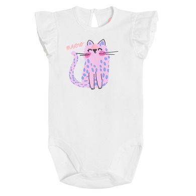 Cool Club, Set pentru fete, Body cu maneca scurta, Pantaloni scurti, alb, violet