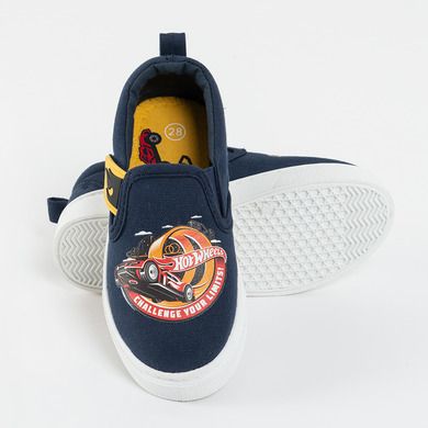 Cool Club, Tenisi slip-on baieti, culoare bleumarin, imprimeu Hot Wheels
