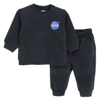 Cool Club, Trening pentru baieti, negru, imprimeu NASA