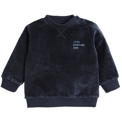 Cool Club, Trening pentru baieti, velur, bleumarin, imprimeu Little adventure dude